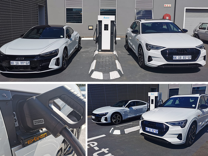 Power up your electric vehicle at Audi Centurion