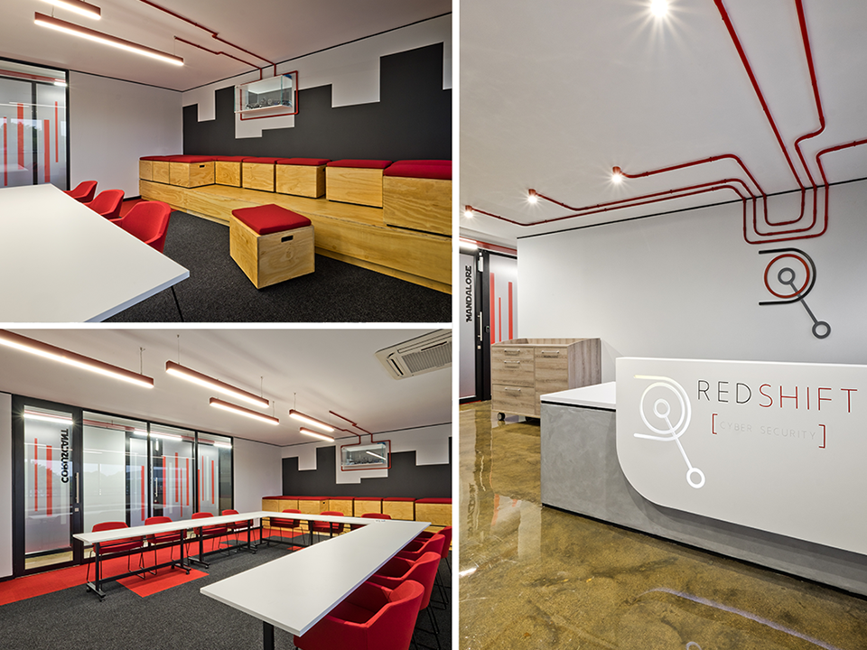 On-brand lighting for Redshift Johannesburg