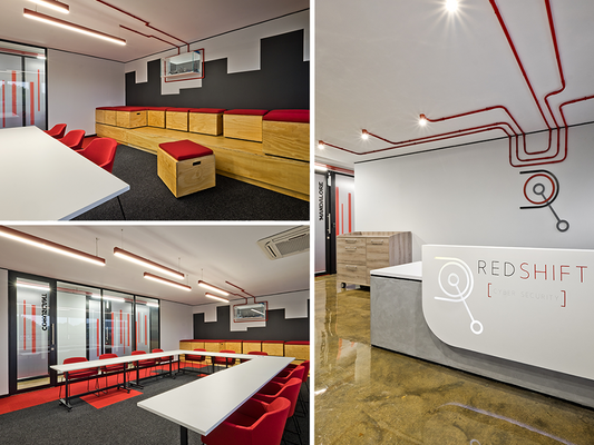 On-brand lighting for Redshift Johannesburg
