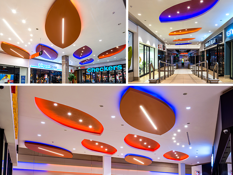 Bespoke lighting for Namibia's Wernhil Mall