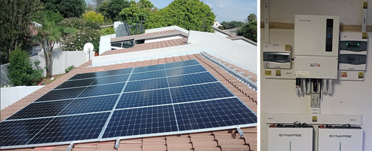 inverter and solar panels