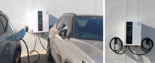 EV charging stations at Volvo dealership in Fourways