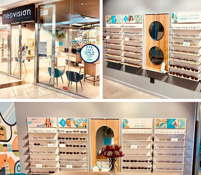 A lighting spectacle for Neovision Optometrists Cape Gate
