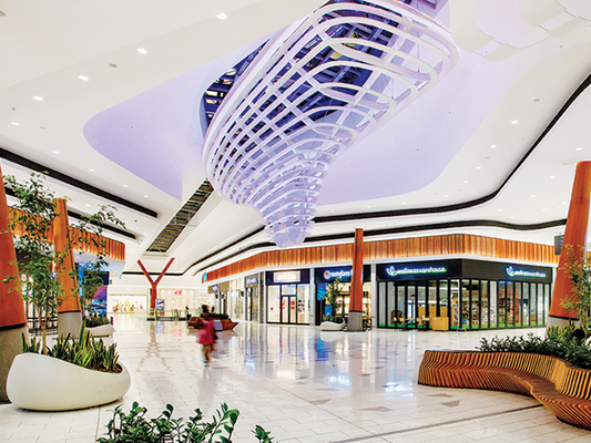 Table Bay mall lighting centerpiece