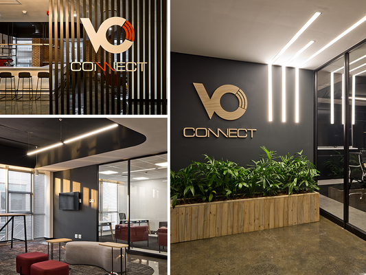 We supplied lighting to transform VO Connect's Johannesburg office