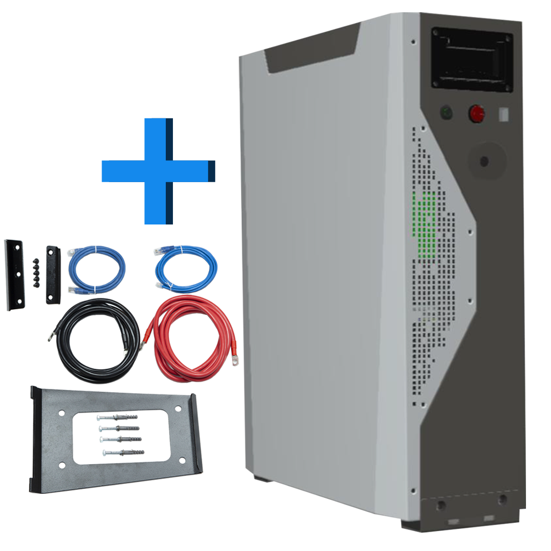 Kit | Weco Single module, HV/LV, 48V, 5.3kWh PLUS Mounting kit - Rubicon Installer Portal