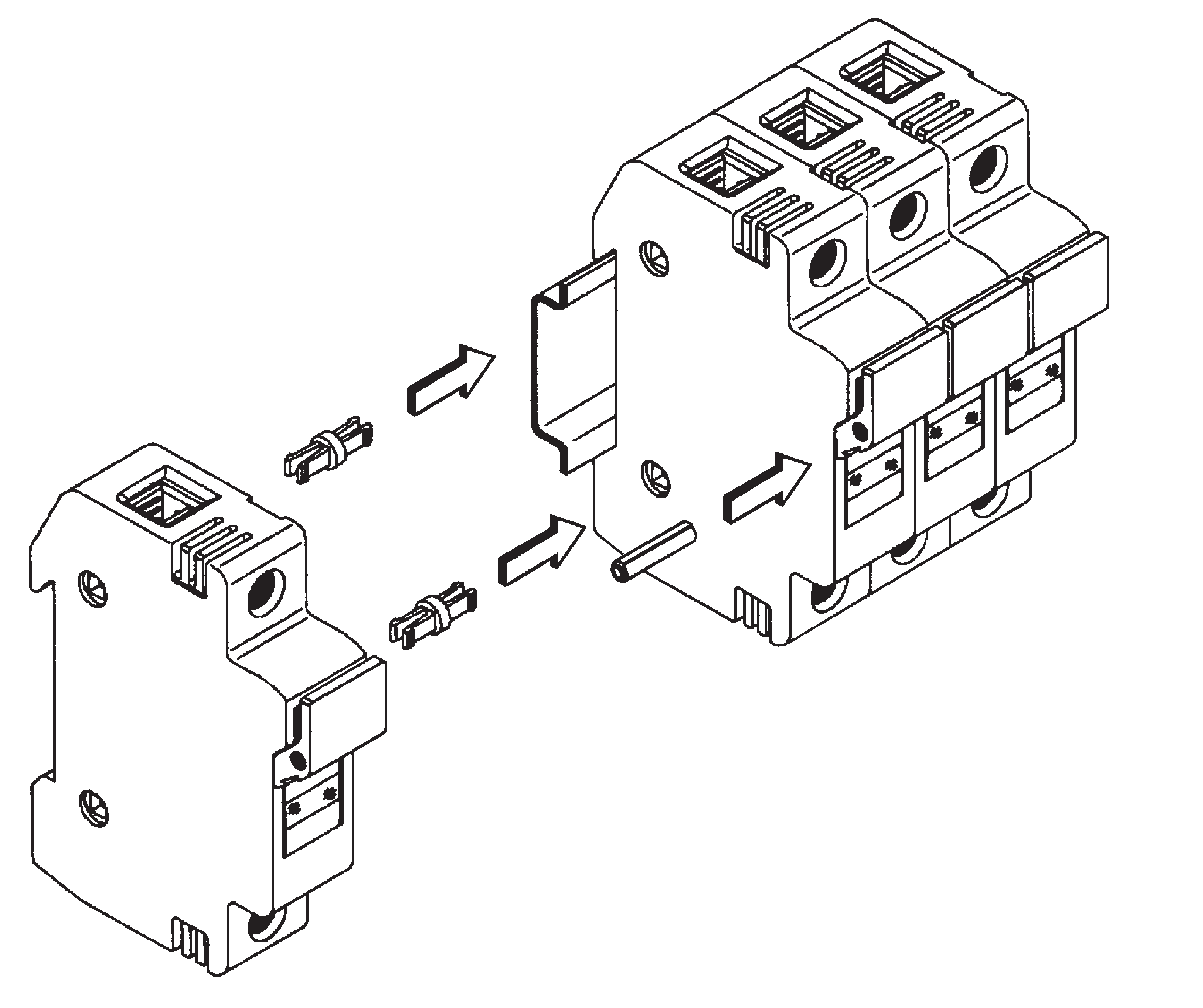 Bussmann Ganging link for CHPV fuse holders, set of 3 - Rubicon Installer Portal