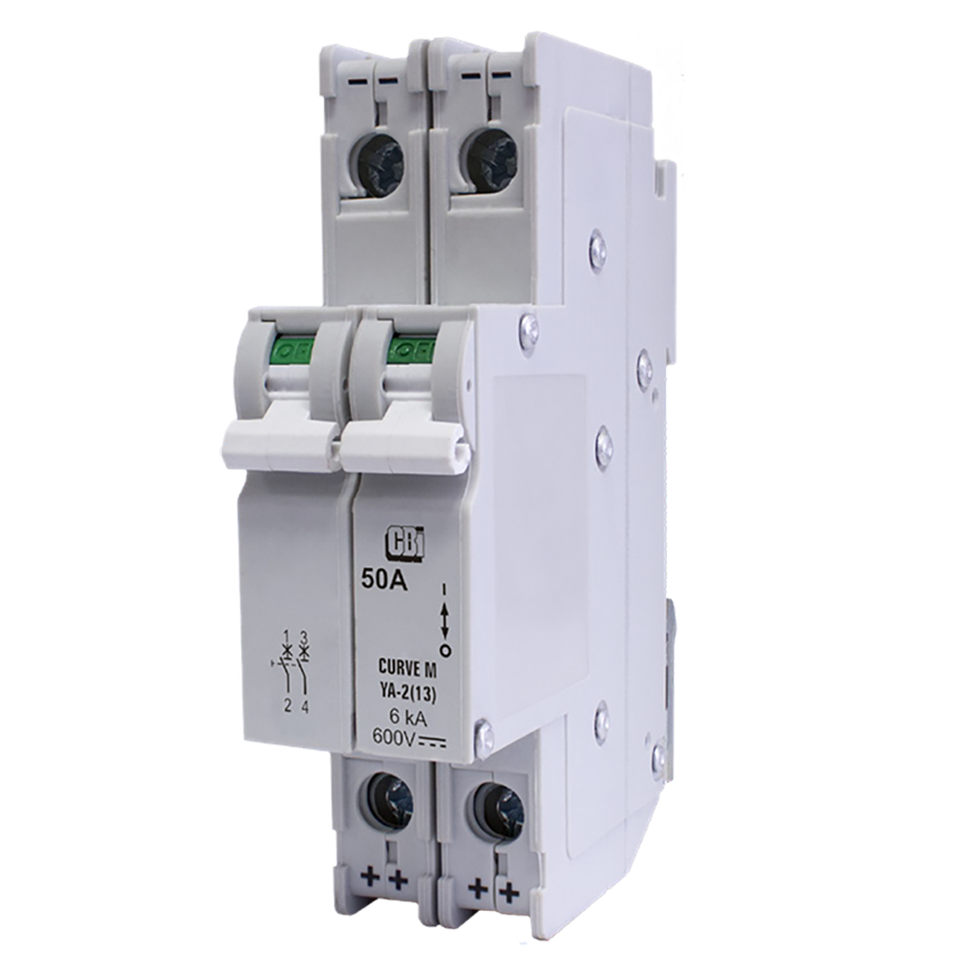 CBI Mini circuit breaker, 2-pole, 600VDC, 20A - Rubicon Installer Portal