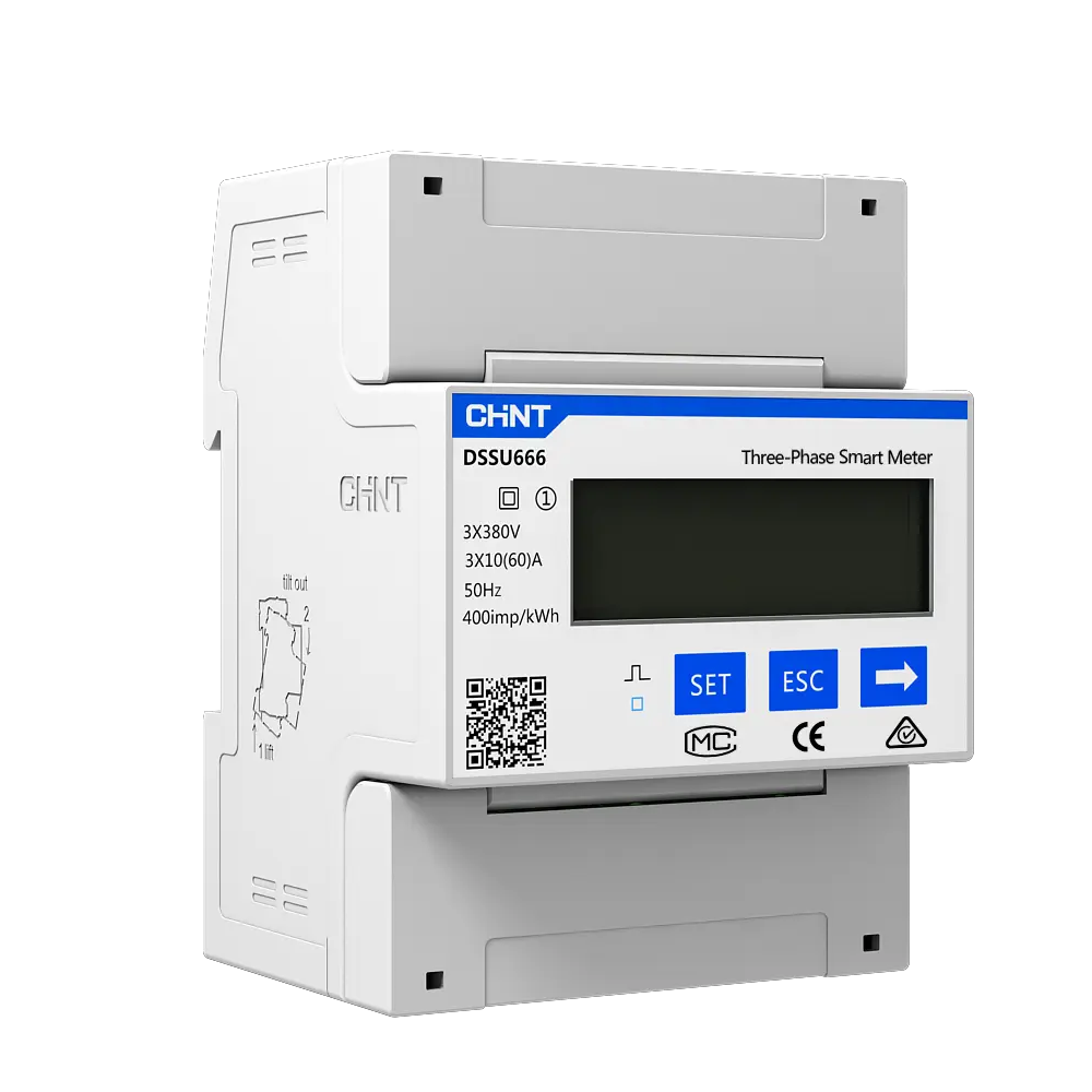 Chint Three-phase meter, din-rail, 3 x 230/400V, 5(80)DAC - Rubicon Installer Portal