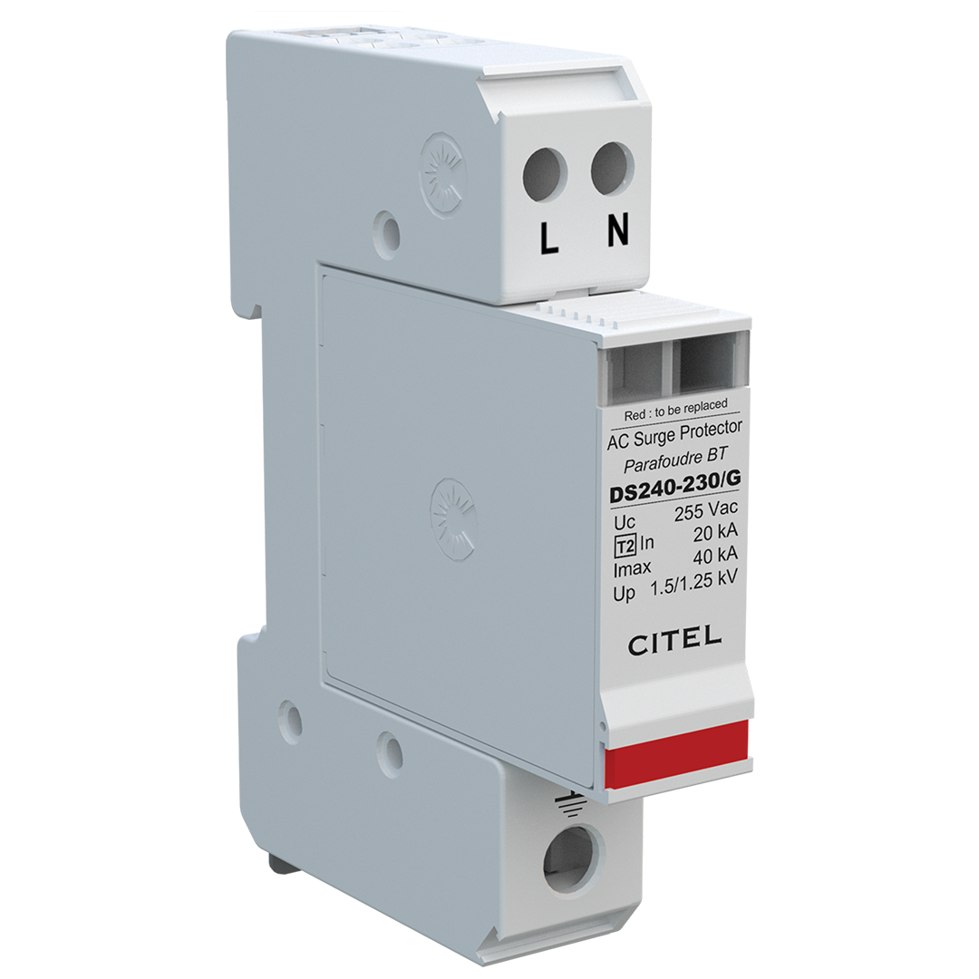 Citel DS240S-230/G SPD, compact, type 2, 1-phase, 20kA - Rubicon Installer Portal