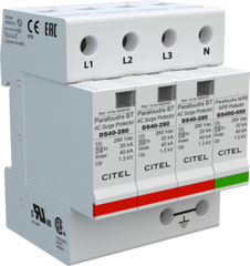 Citel DS44-280/G SPD, multipolar, type 2, 3P+N, 20kA - Rubicon Installer Portal