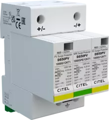 Citel DS50PVS-1000G/12KT1 SPD, PV, type 1+2, 1000VDC - Rubicon Installer Portal