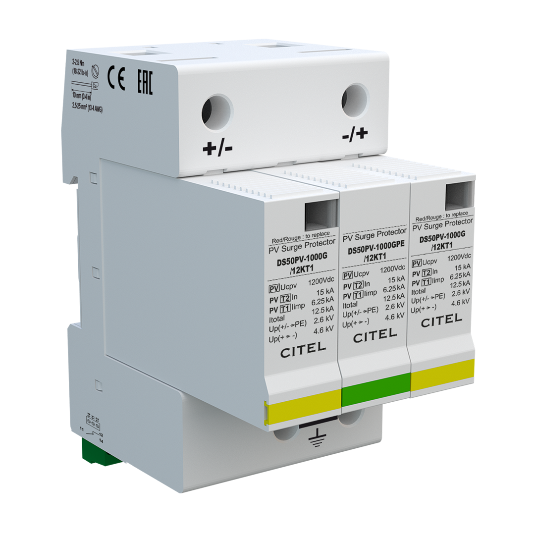 Citel DS50PVS-1000G/51 SPD, type 2, PV, 1000VDC, 15kA - Rubicon Installer Portal