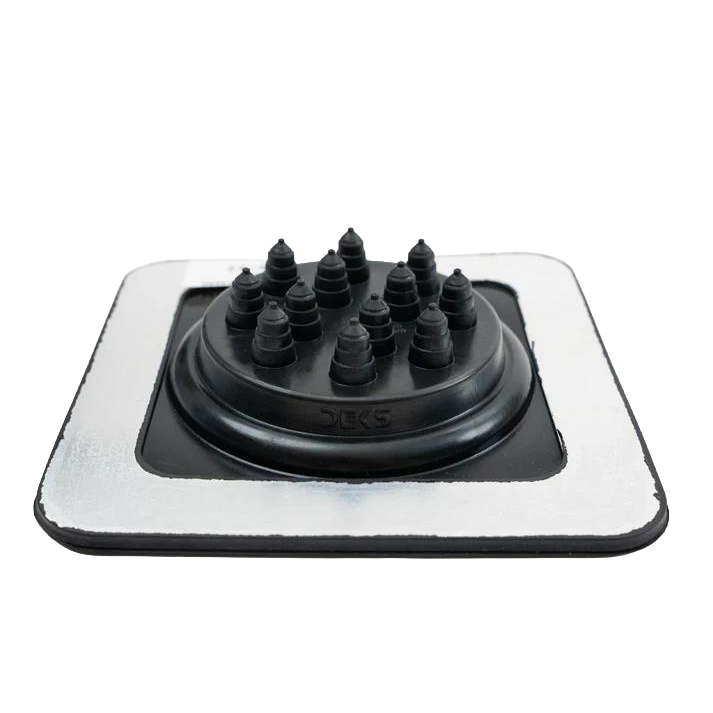 Deks Dektite multiport cable entry, black, 139 x 139mm - Rubicon Installer Portal