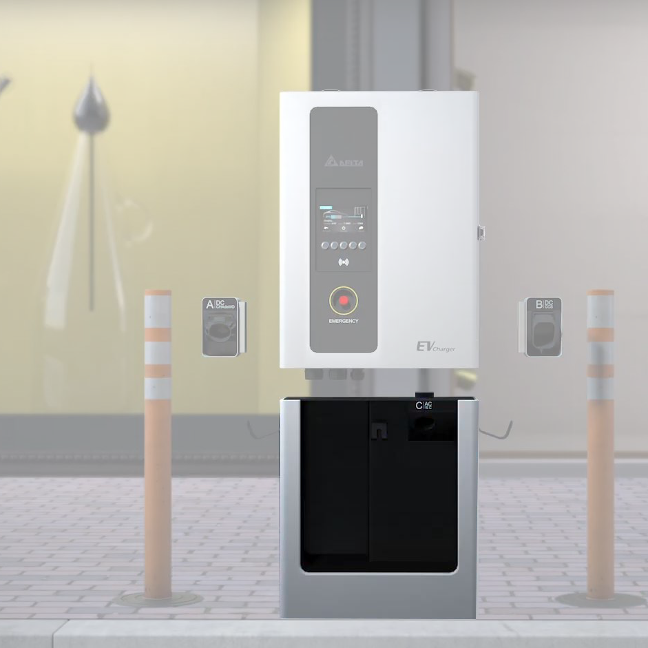 Delta DCWB Pedestal for Delta 50kW Wallbox - Rubicon Installer Portal