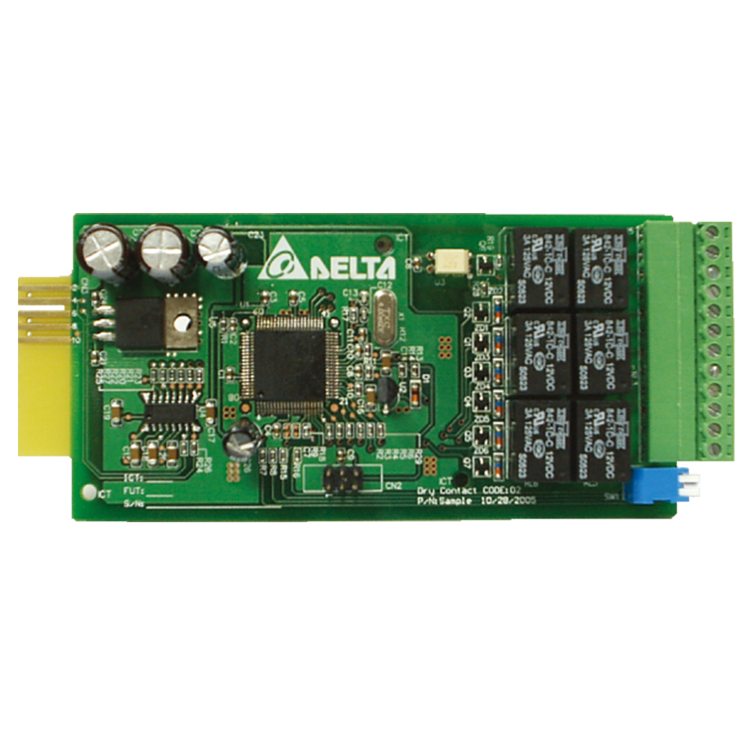 Delta F Relay I/O card F for UPS, 8 - 20 VDC, 1.2W, 130 x 60mm - Rubicon Installer Portal