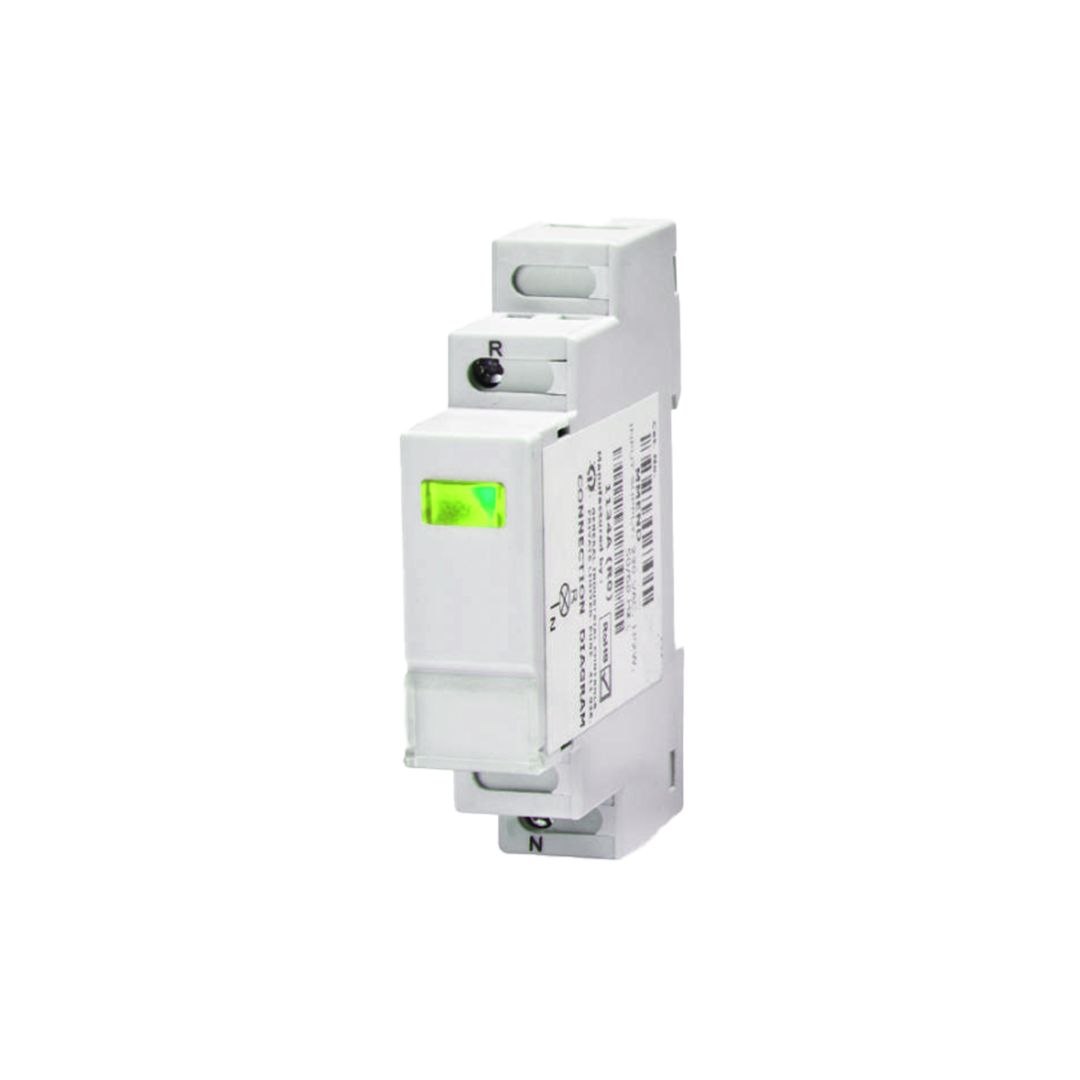 GIC Indicator, single phase, Din mount, green, 240VAC - Rubicon Installer Portal