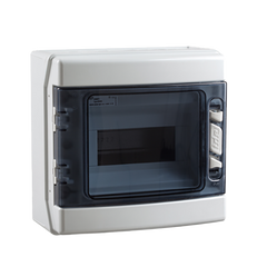 IDE Distribution box, watertight, 1x8, DIN, 231x238x118mm - Rubicon Installer Portal