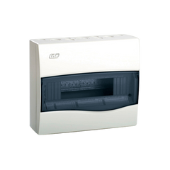 IDE Surface DB, transparent window, 1x12 DIN, 228x264x99mm - Rubicon Installer Portal