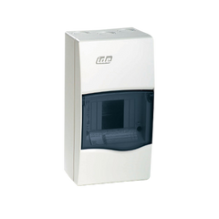 IDE Surface DB, transparent window, 1x4 DIN rail, 228x120x99 - Rubicon Installer Portal