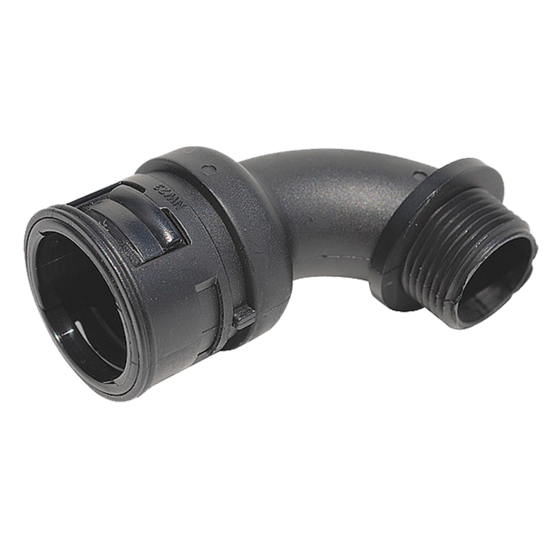 Reiku Connector Elbow 90° male, polyamid, black, M16, NW 12mm - Rubicon Installer Portal