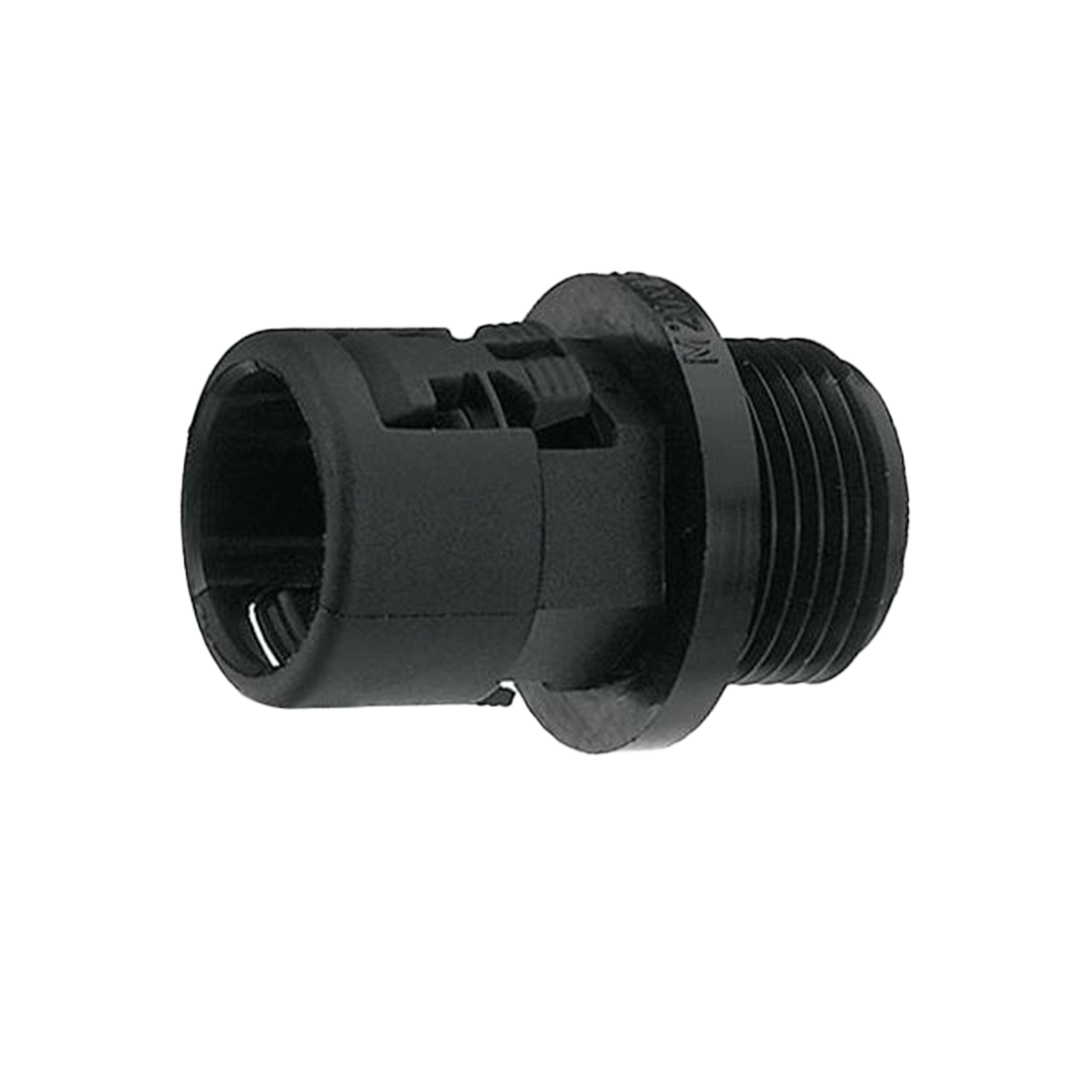 Reiku Connector straight, male, polyamid, black, M20, NW 17mm - Rubicon Installer Portal