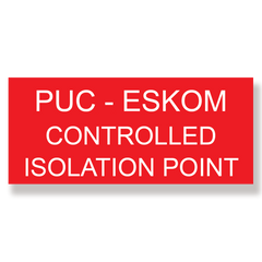 Rubicon Label, PUC-ESKOM, (HW) 50 x 115mm - Rubicon Installer Portal