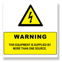 Rubicon label, Warning: Source, 250 x 250mm - Rubicon Installer Portal
