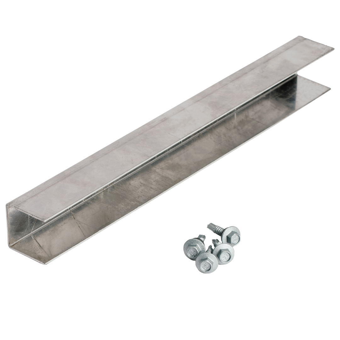 Rubicon rail joiner for aluminium solar strut, c/w screws - Rubicon Installer Portal