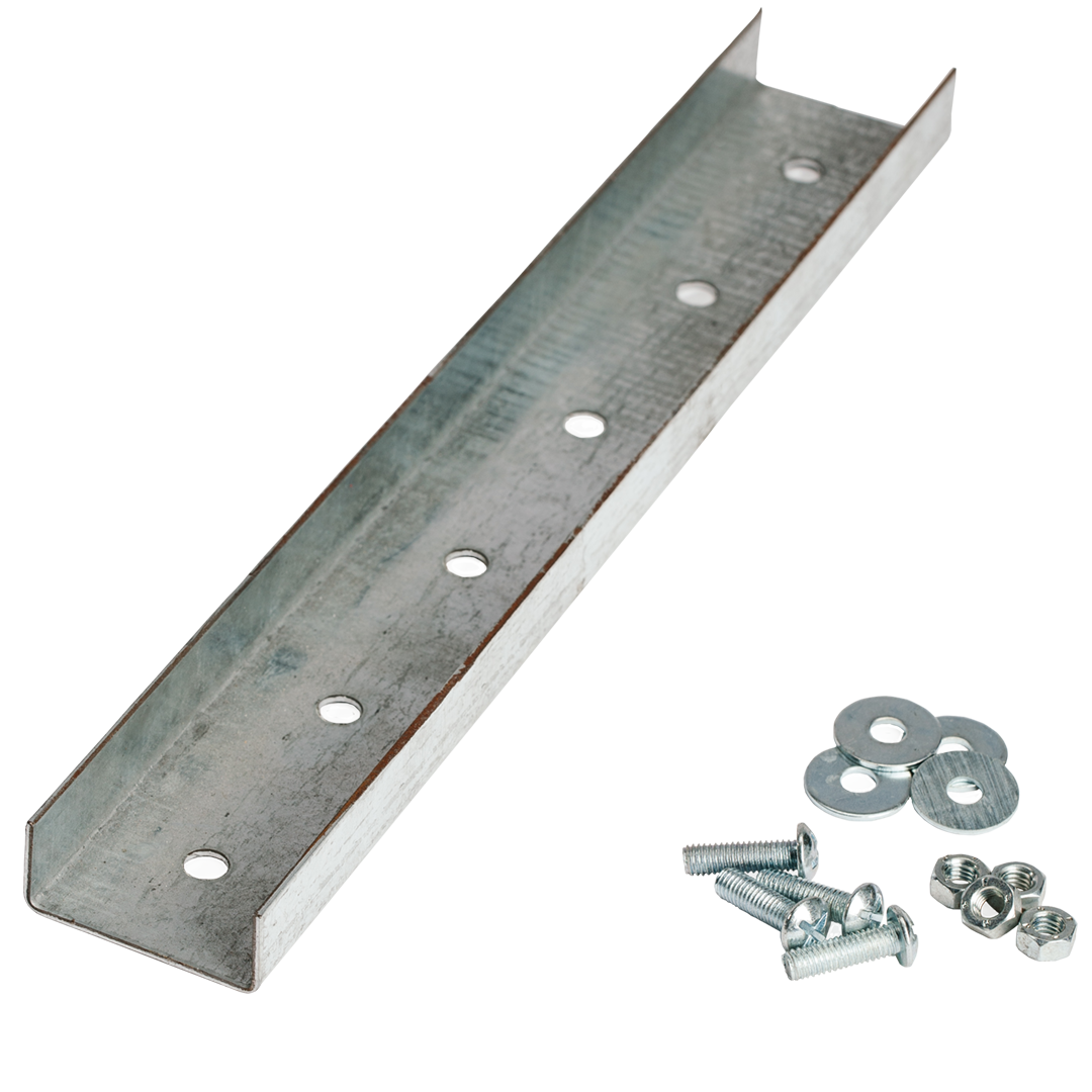 Rubicon rail joiner for galvanised solar strut, c/w screws - Rubicon Installer Portal