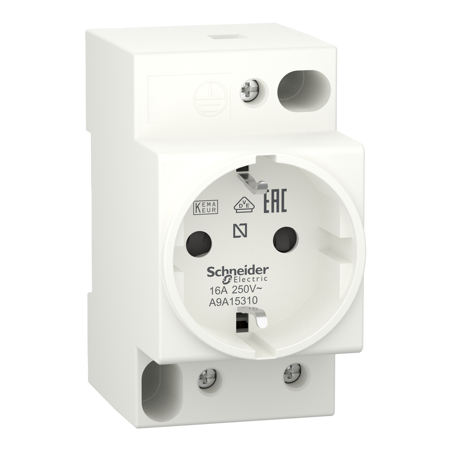 Schneider Modular socket, 2P+E, 250V, 16A - Rubicon Installer Portal