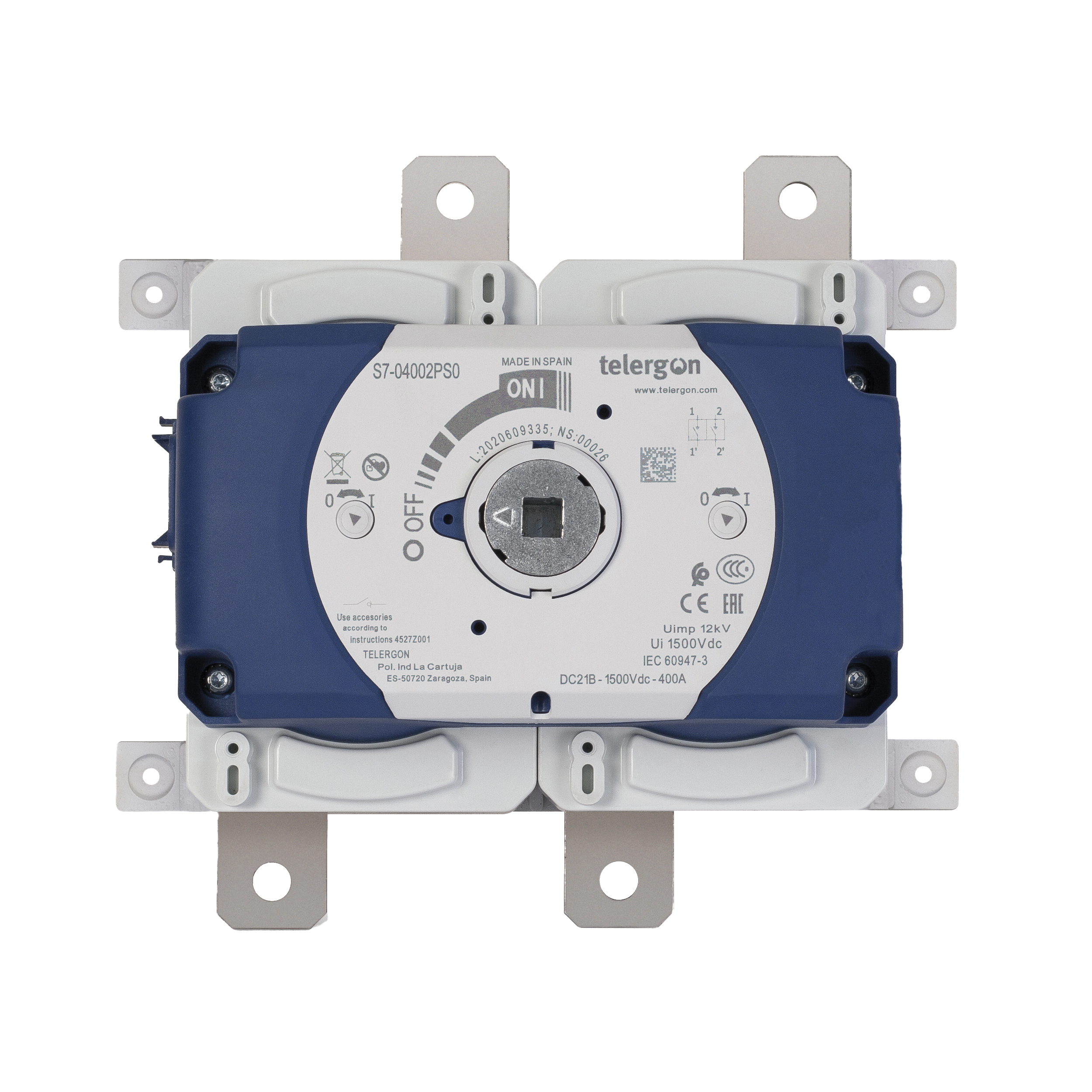 Telergon DC Switch, 2-pole, 1500V, 250A - Rubicon Installer Portal
