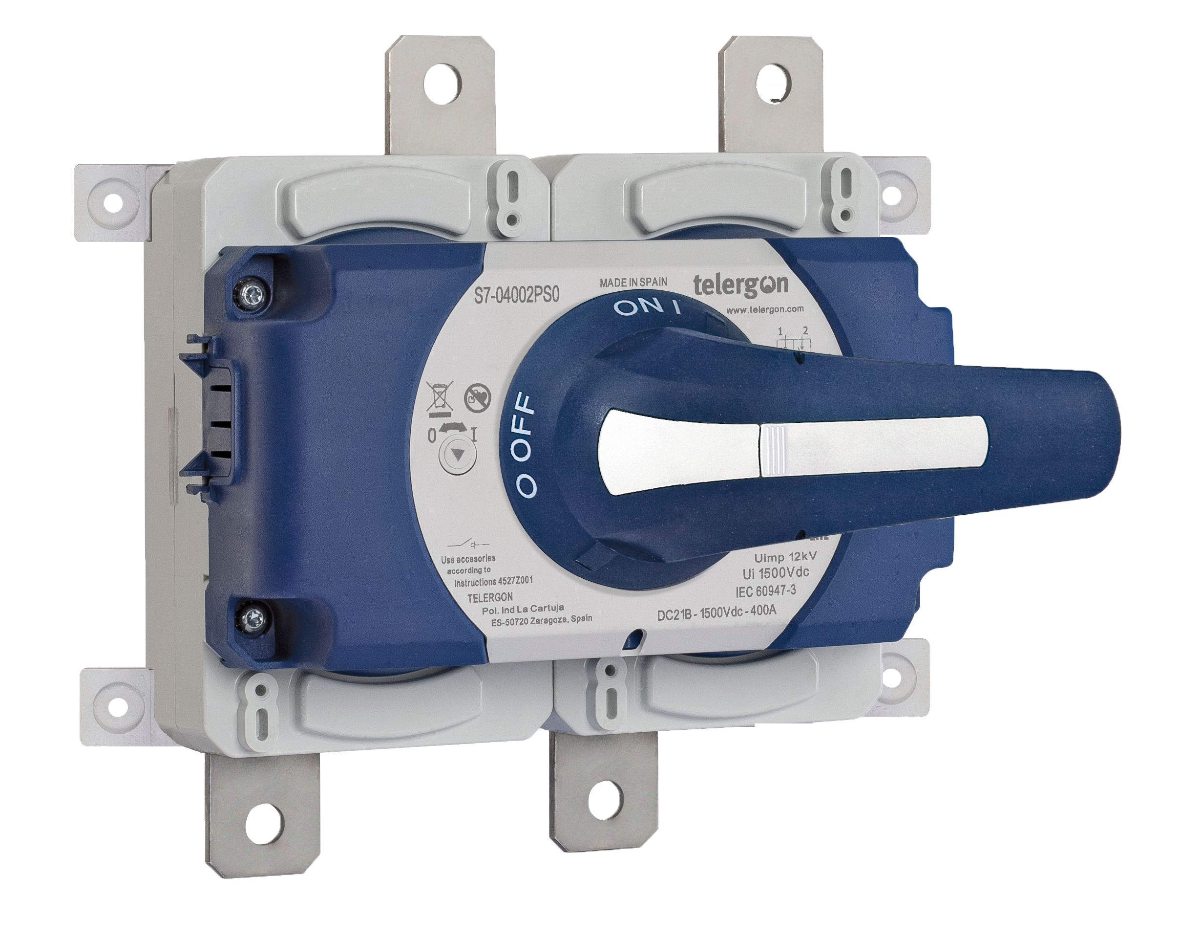 Telergon DC Switch, 2-pole, 1500V, 250A - Rubicon Installer Portal