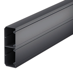 Trunking, double channel, black-2.5m - Rubicon Installer Portal