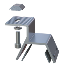 Vectis Full rail rooftop clamp IBR, 60mm & EPDM - Rubicon Installer Portal