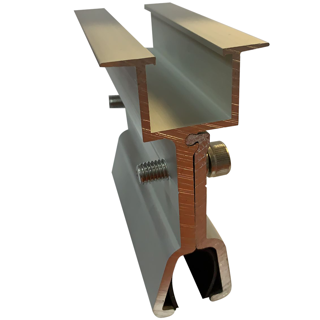 Vectis Short rail rooftop clamp Kliplock, 100mm & EPDM - Rubicon Installer Portal